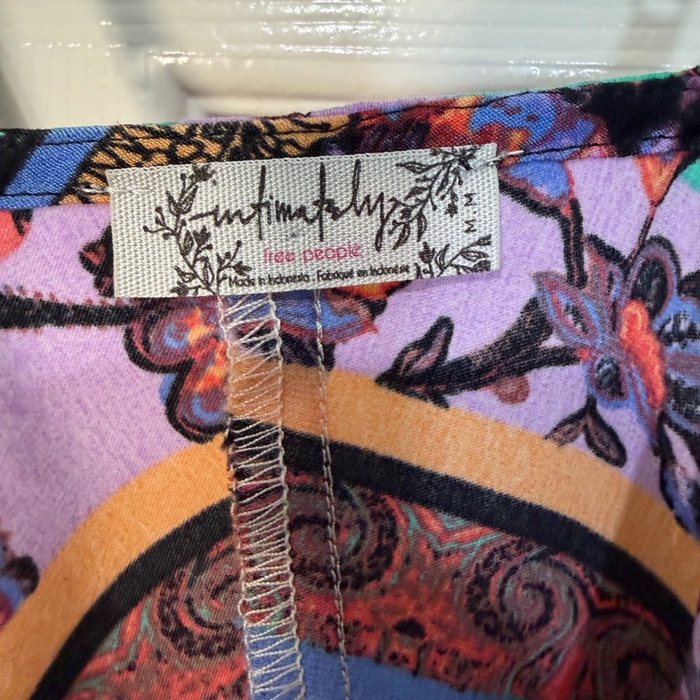 Free‎ People Intimates Floral Multicolor Women's Top - Picture 3 of 4
